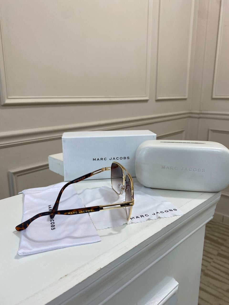 Lentes Marc Jacobs- Modelo aviador cafe