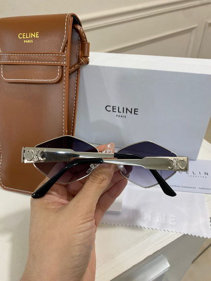Lentes Celine – Rombo Negro Plata