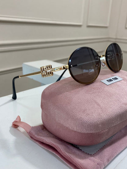 Lentes Miu Miu – Modelo Ovalado metal Cafe