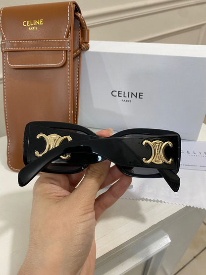 Lentes Celine – Negro Oro Pata gruesa