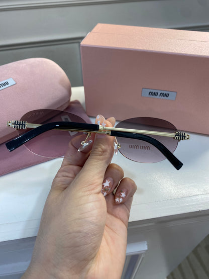 Lentes Miu Miu – Modelo redondo Rosado