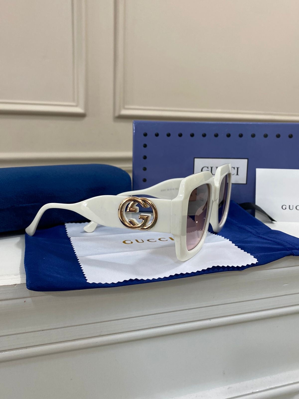 Lentes Gucci - Modelo classico blanco