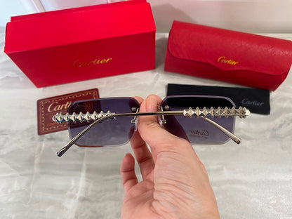 Lentes Cartier - 1526 Gris plata