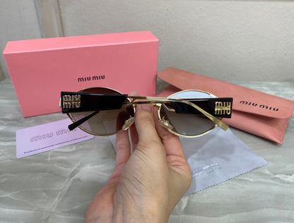 Lentes Miu Miu - Miu Miu Golden Coffe