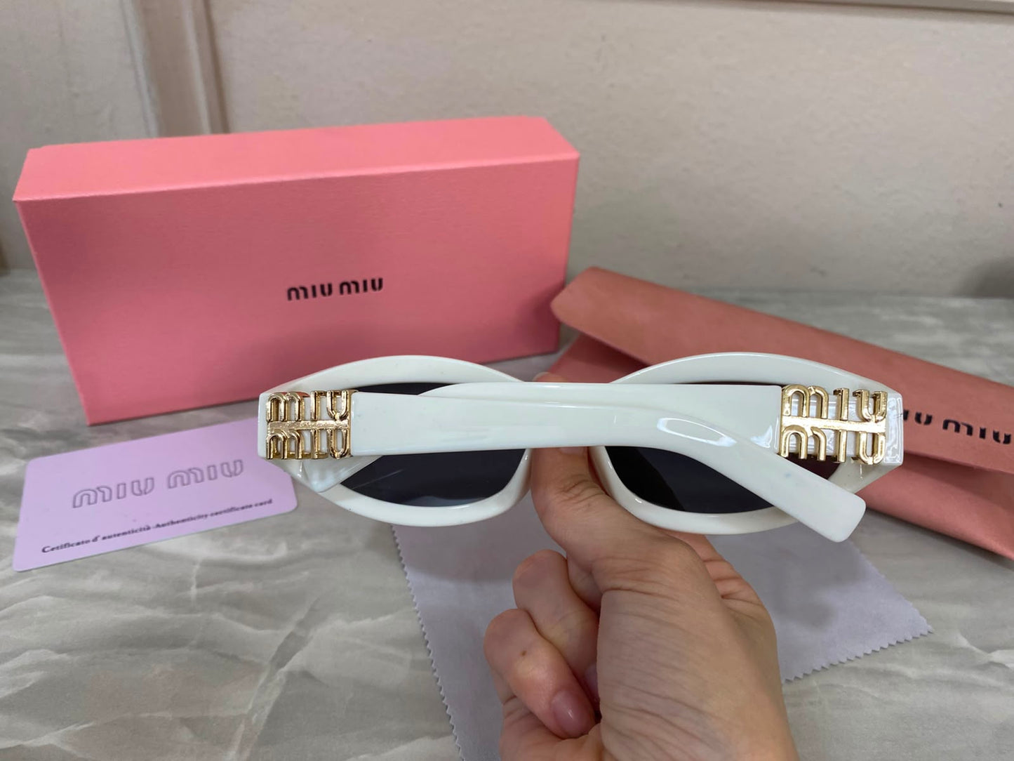 Lentes Miu Miu - Miu Miu sunset Bco