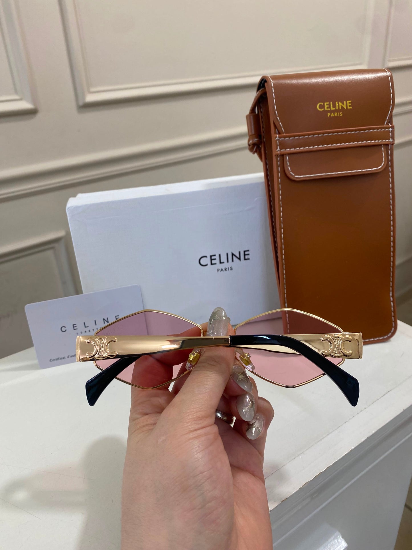 Lentes Celine – Rombo Rosa oro