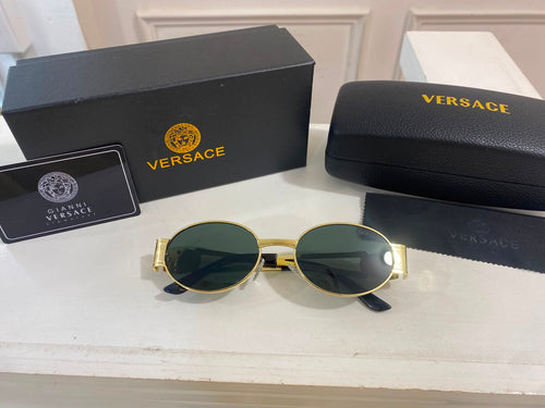 Lentes Versace – óvalo miel dorado