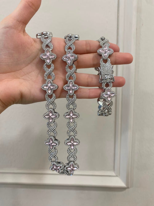 Set de collar y arete Piedras