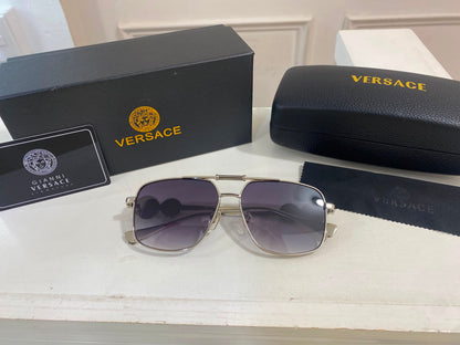 Lentes Versace – Aviator metal Silver