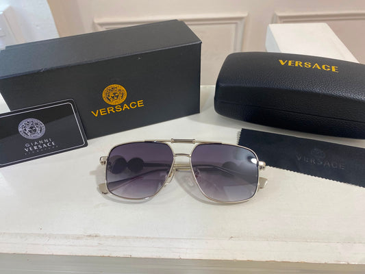 Lentes Versace – Aviator metal Silver