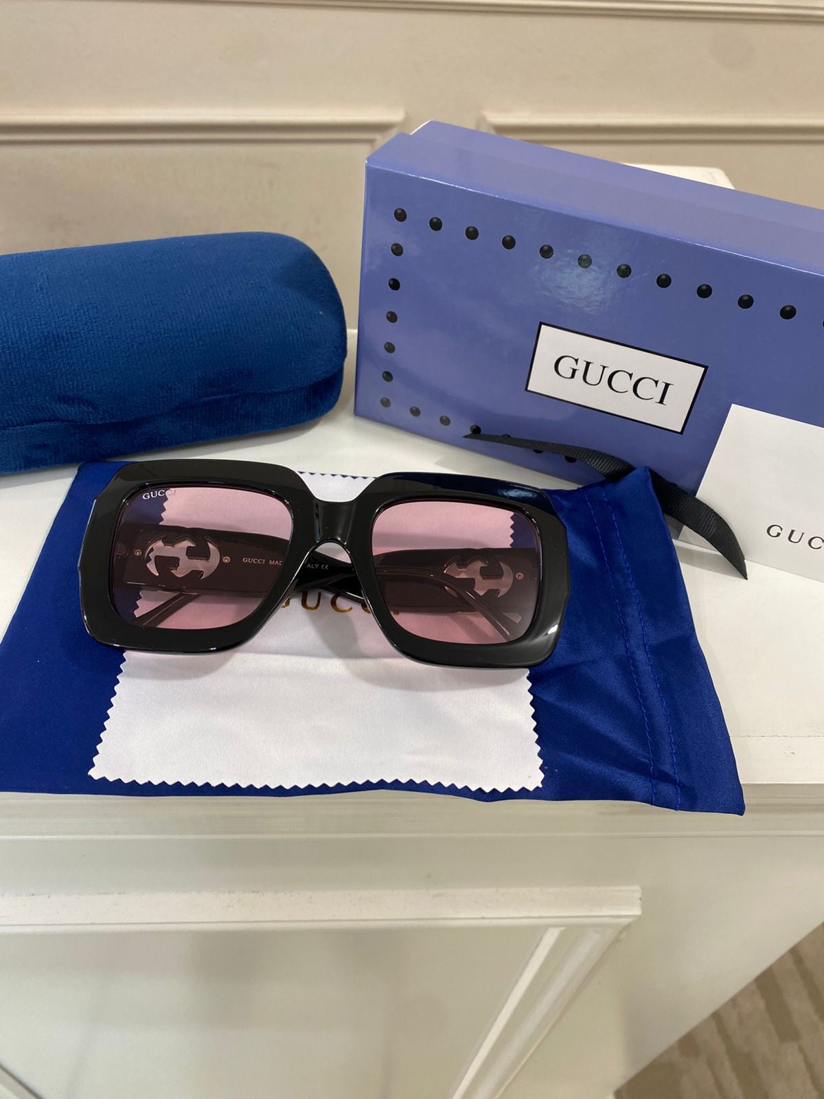Lentes Gucci - Modelo classico rosado