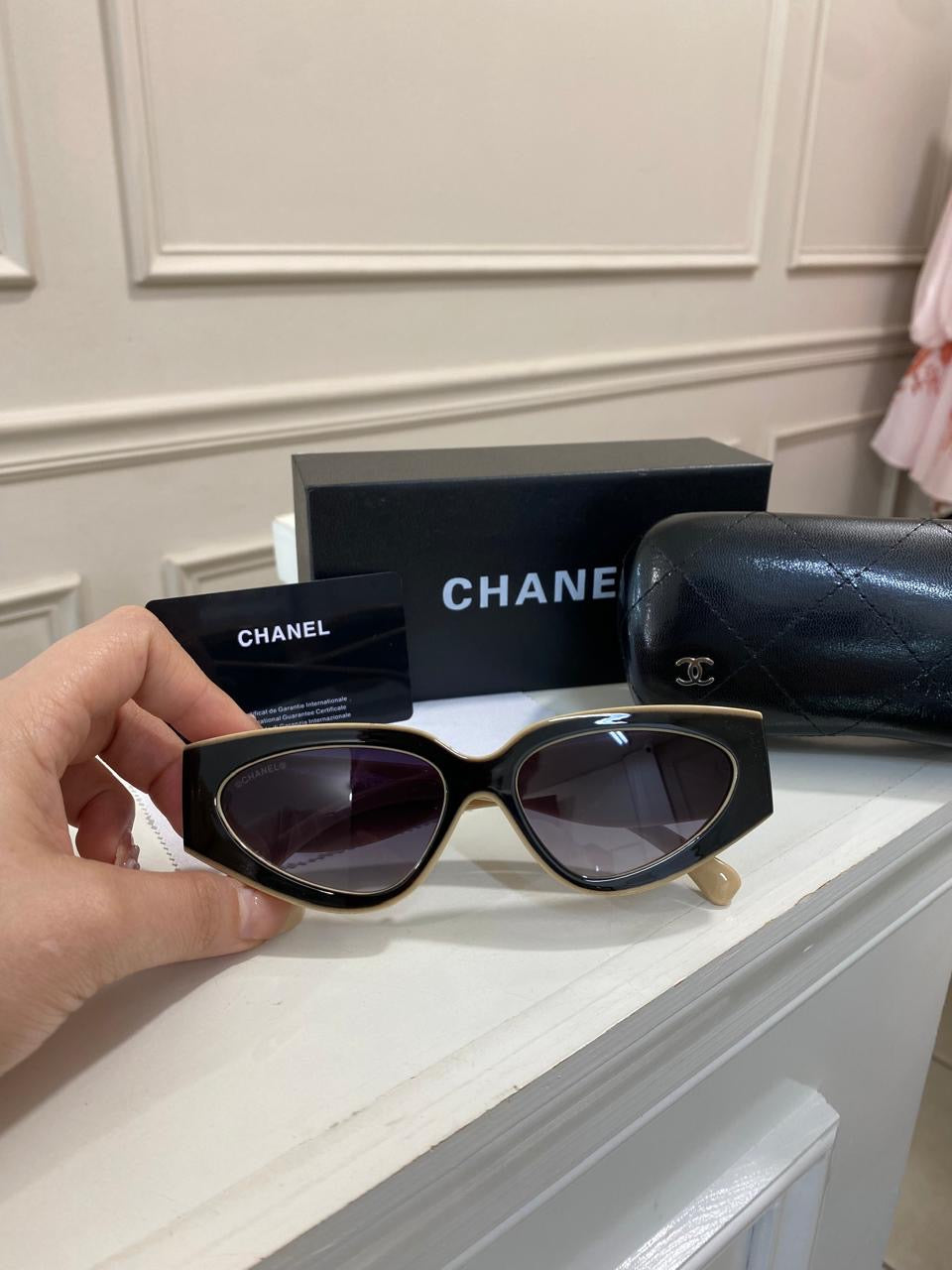 Lentes Chanel - Negro Nude