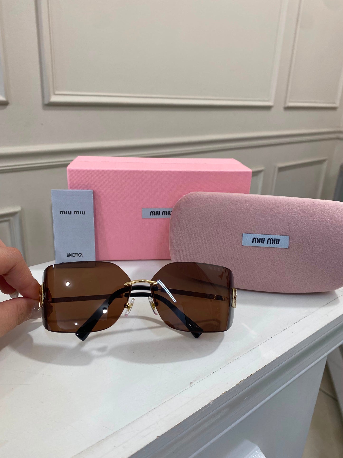 Lentes Miu Miu - Cafe curvo Grande