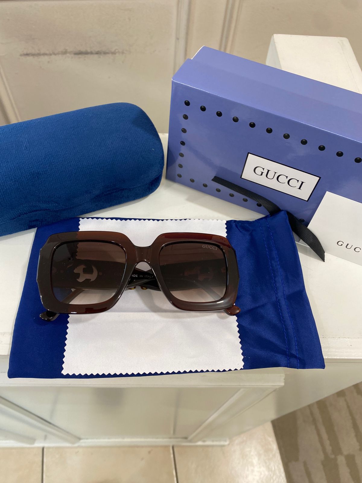 Lentes Gucci - Modelo classico café