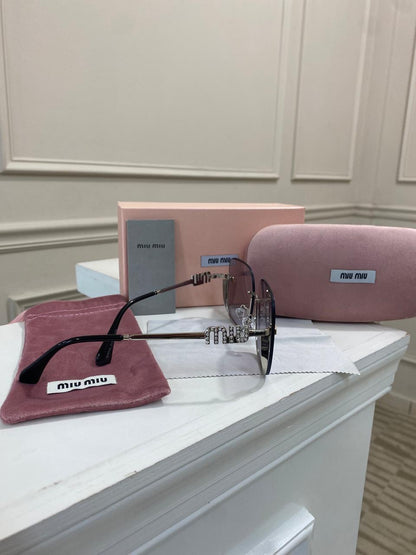 Lentes Miu Miu - Modelo morado piedras