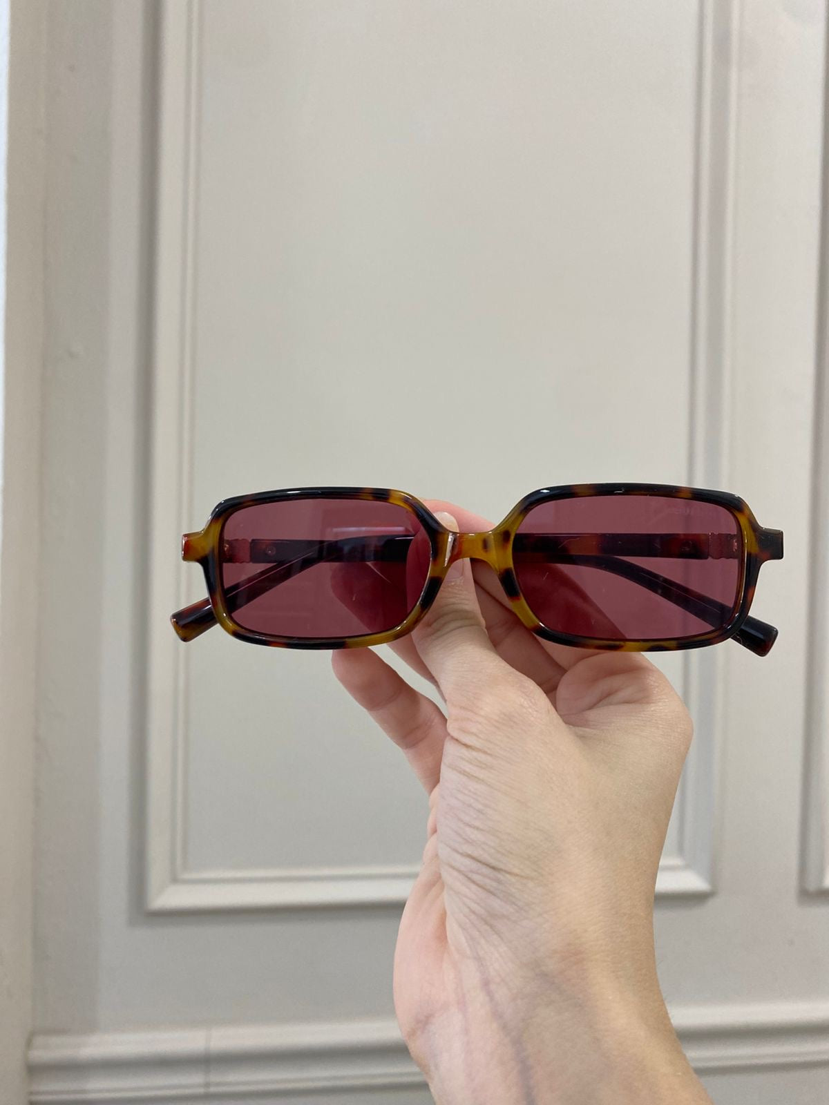 Lentes Miu Miu – Rectángulo carey rosa