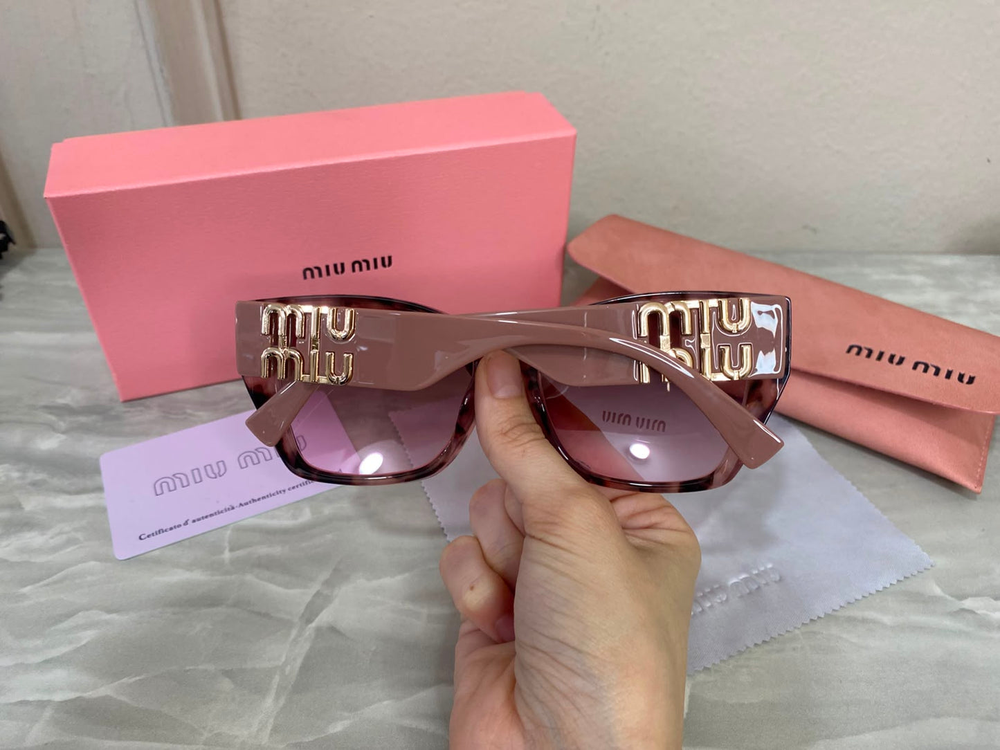 Lentes Miu Miu - Miu Miu Aurora Rosa