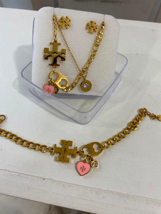 Set Tory 3 piezas rosa