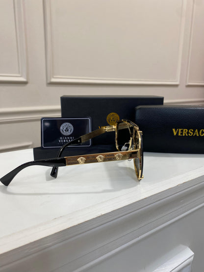 Lentes Versace – Negro oro grueso