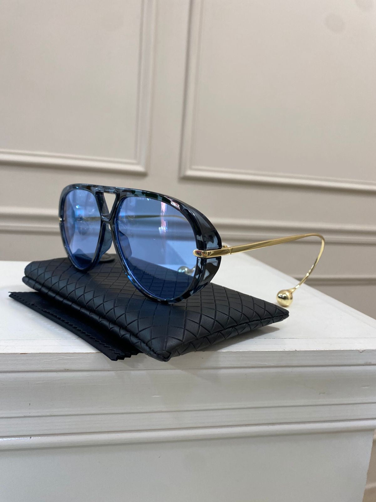 Lentes Bottega - Azul gota