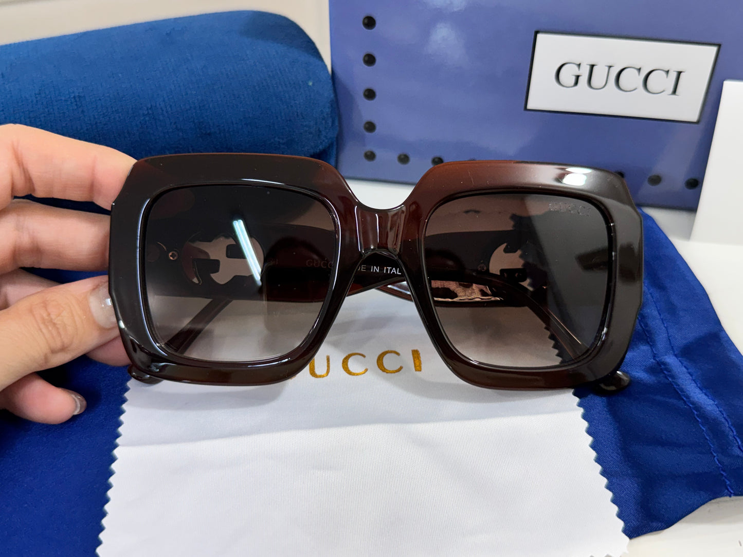 Lentes Gucci - Modelo classico café
