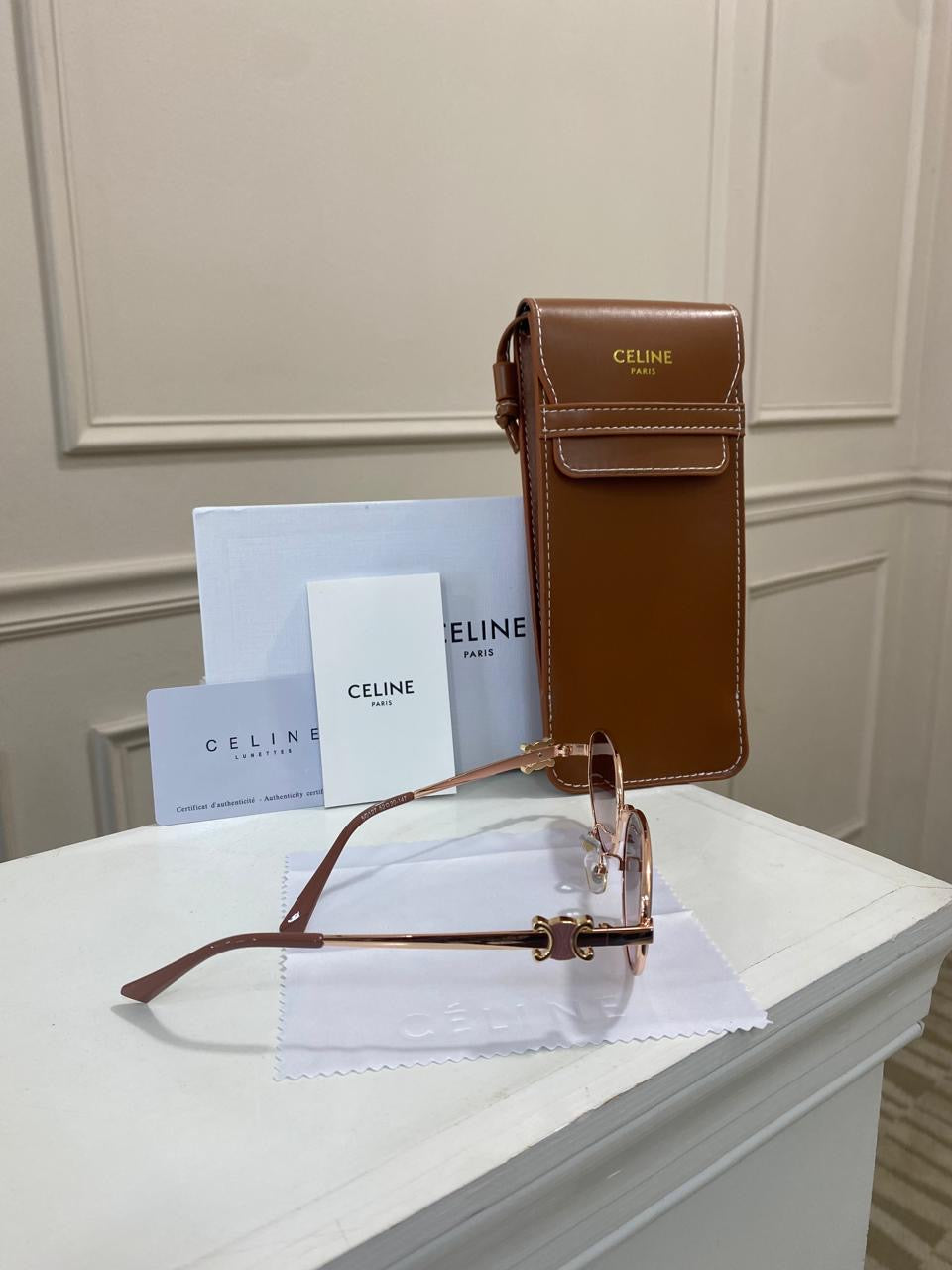 Lentes Celine – rosa cafe sutil