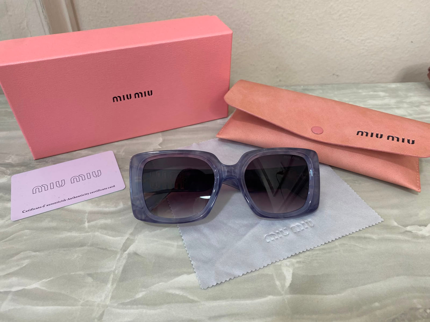 Lentes Miu Miu - Miu Miu California cuadro blue