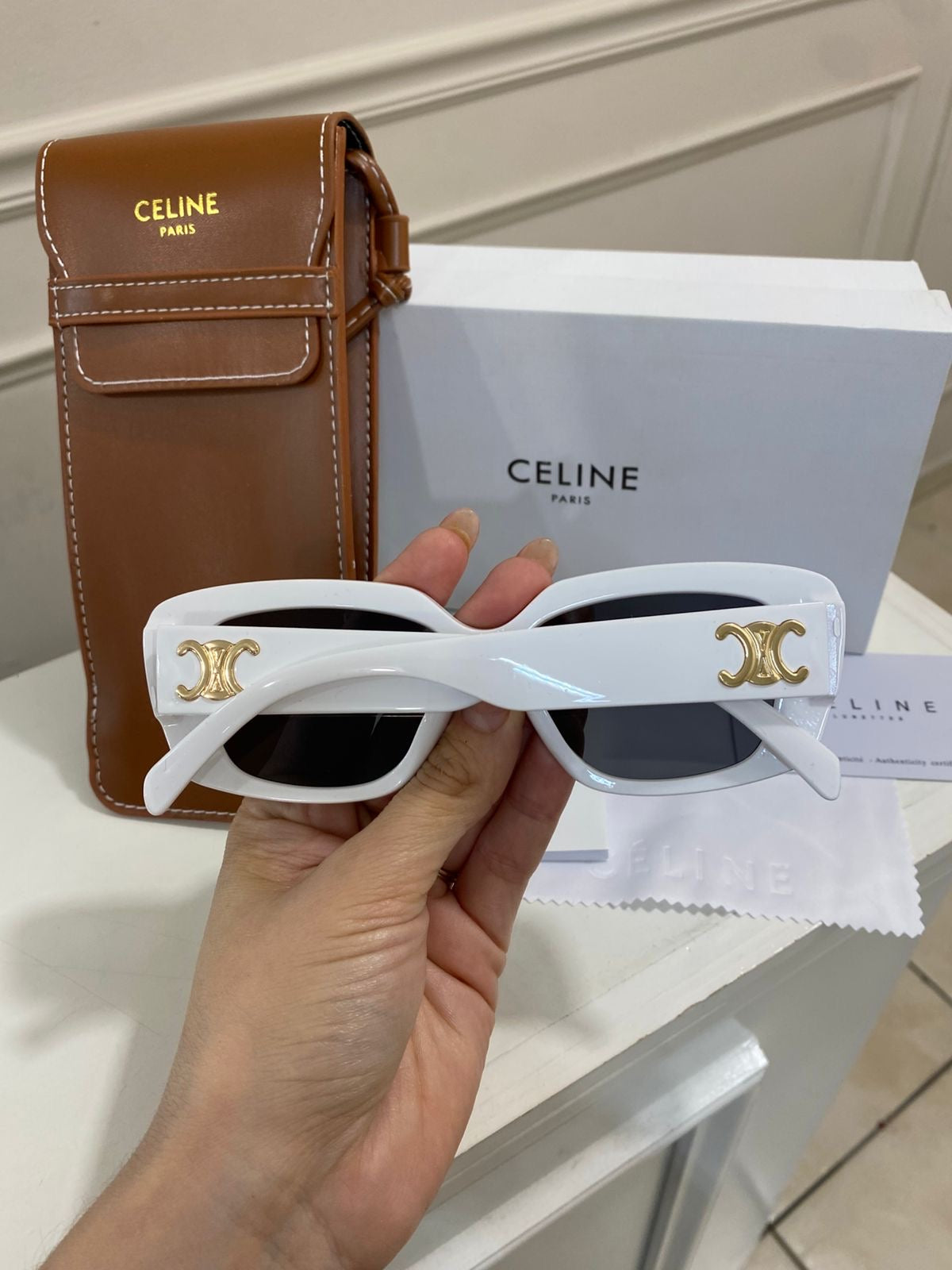 Lentes Celine – Blanco Pata Delgada