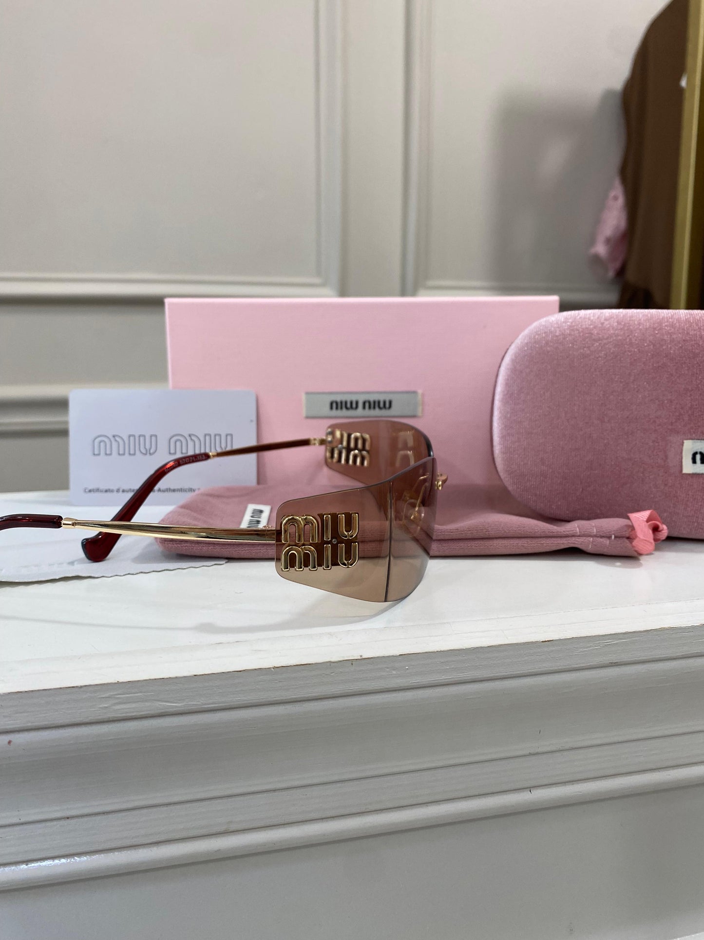 Lentes Miu Miu – curvo Nude