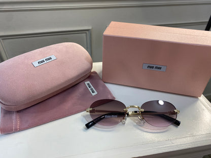 Lentes Miu Miu – Modelo redondo Rosado