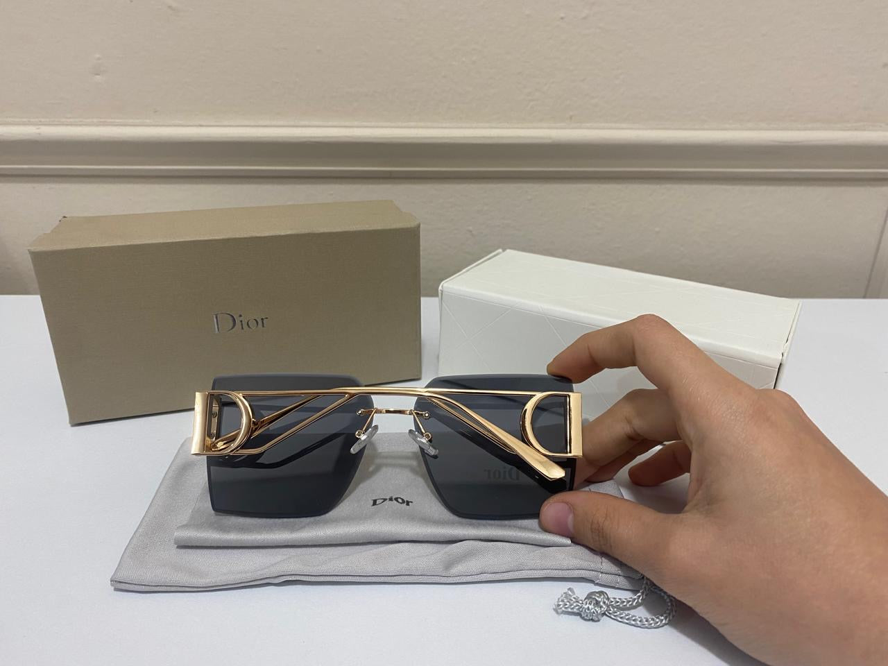 Lentes Dior – Metal Negro Gde