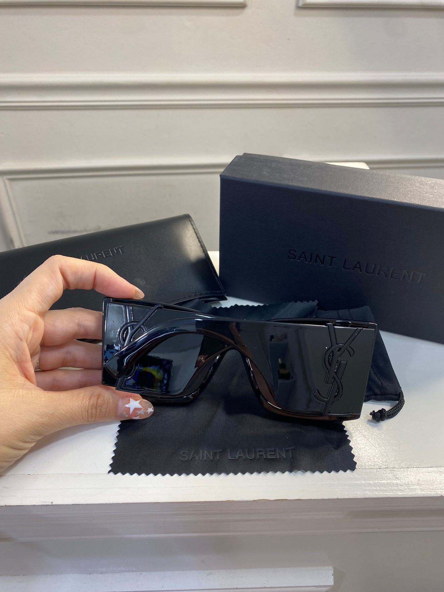 Lentes YSL - Modelo negro