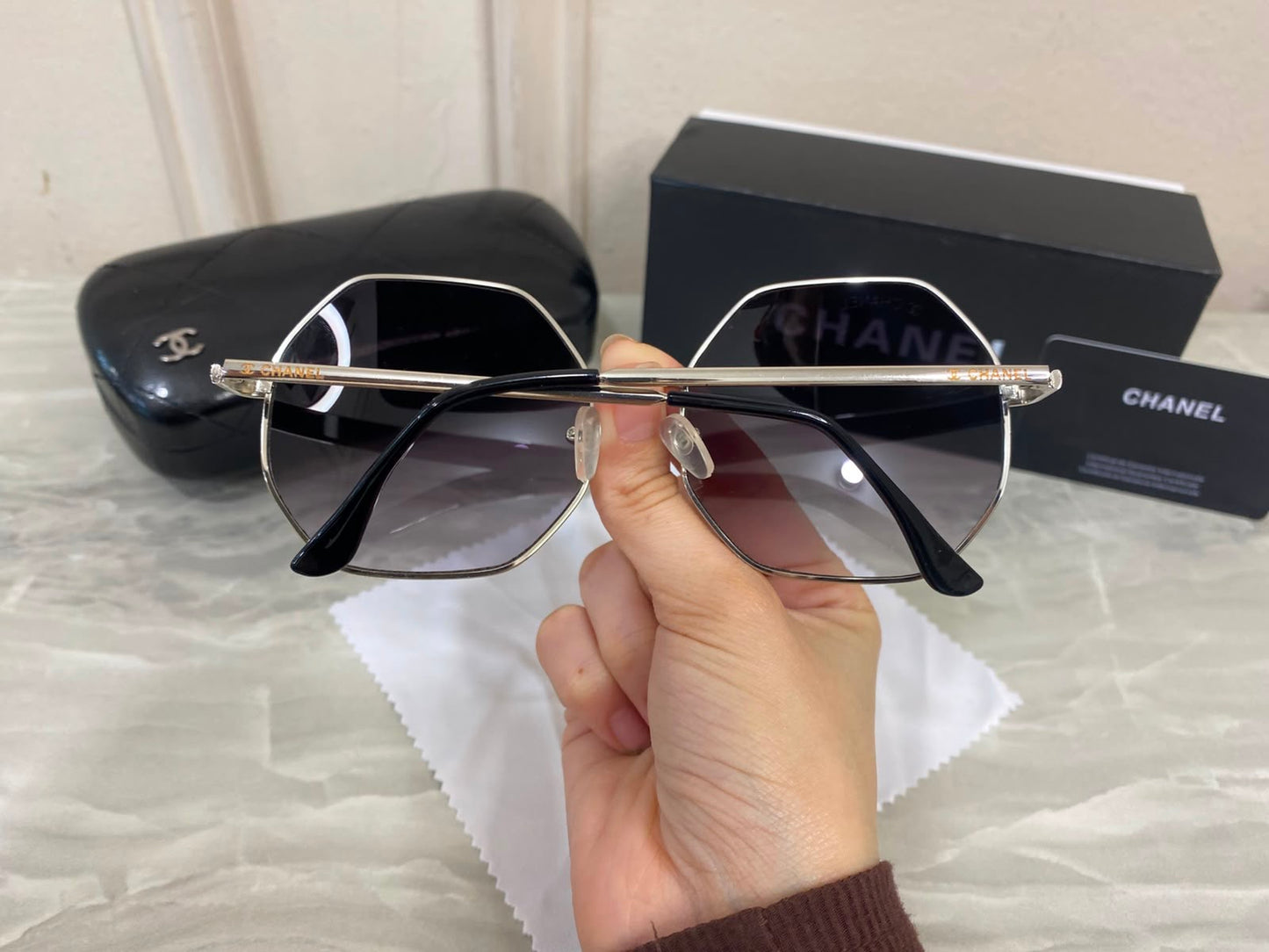 Lentes Chanel - 1114 plata