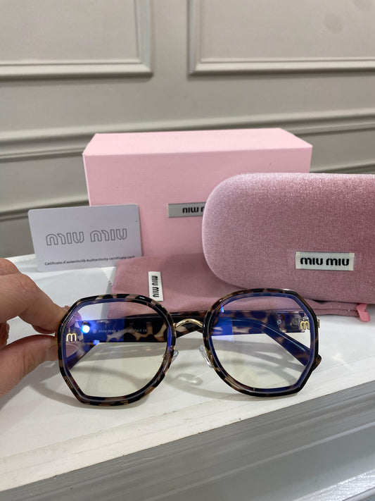 Lentes Miu Miu – Luz azul animal print
