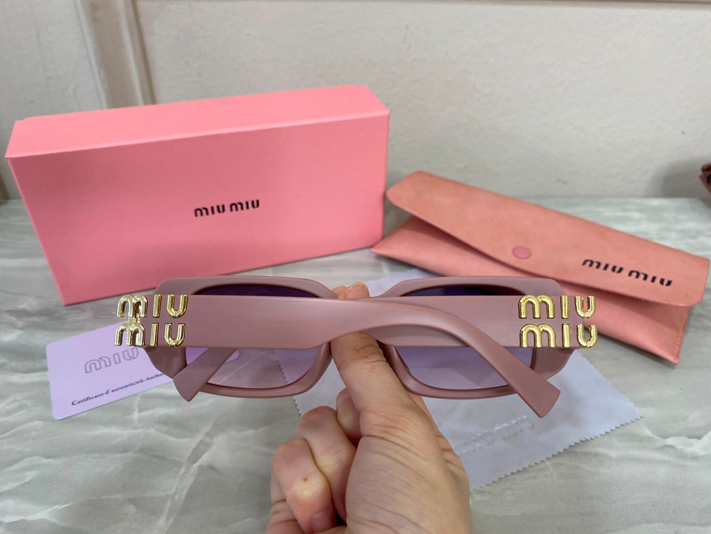 Lentes Miu Miu - Miu Miu Icon Rosa
