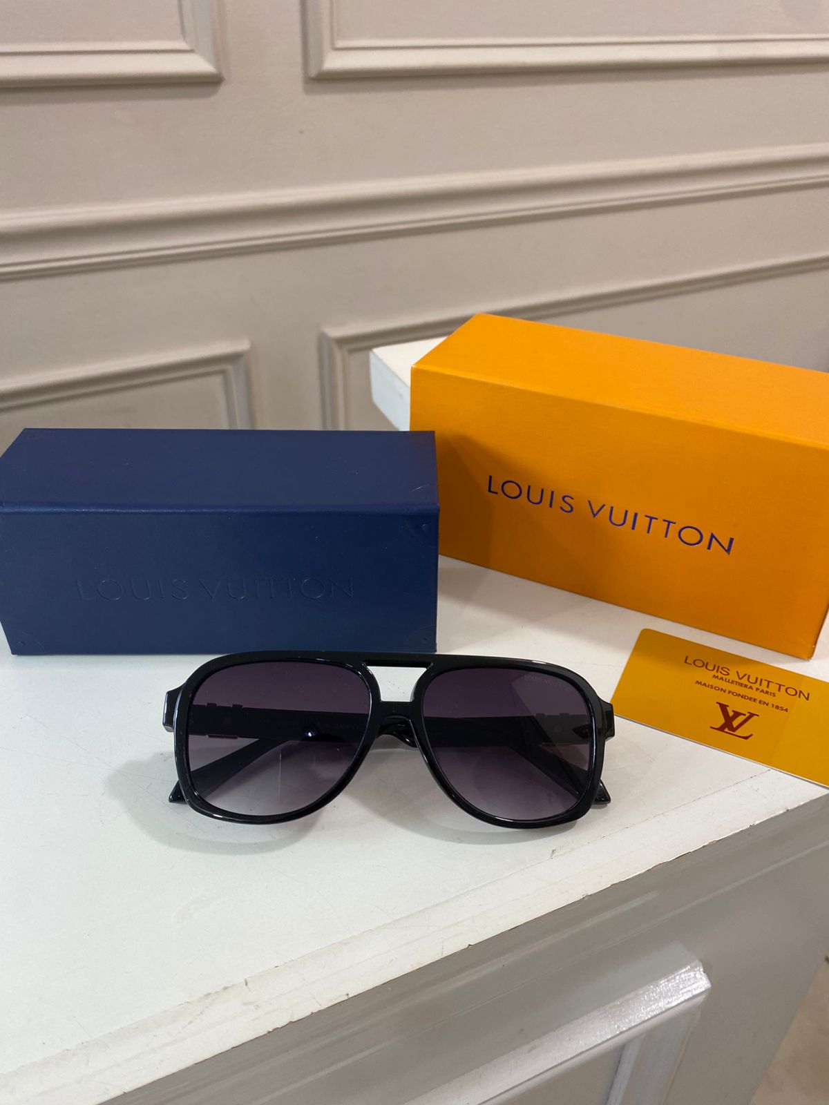 Lentes LV – Louis recto Negro