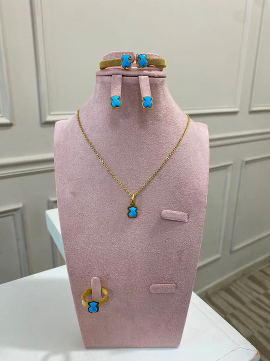 Set Tous 4 piezas azul