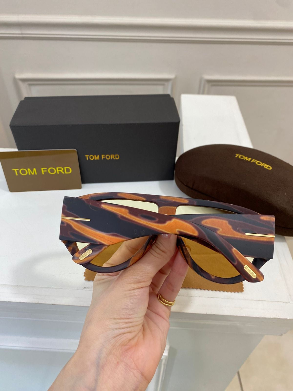 Lentes Tom Ford – Amarillo animal print