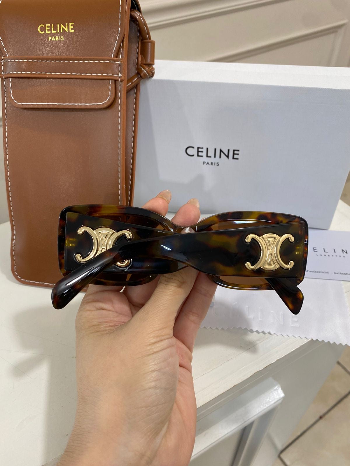Lentes Celine – Carey Plata Pata gruesa