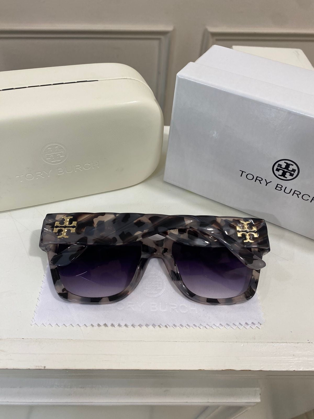 Lentes Tory Burch – Mármol gris