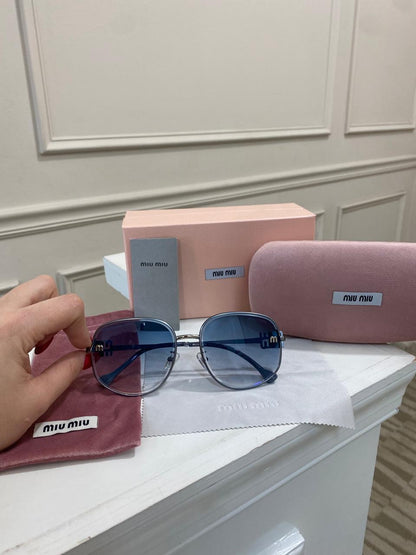 Lentes Miu Miu - Modelo Grande Azul