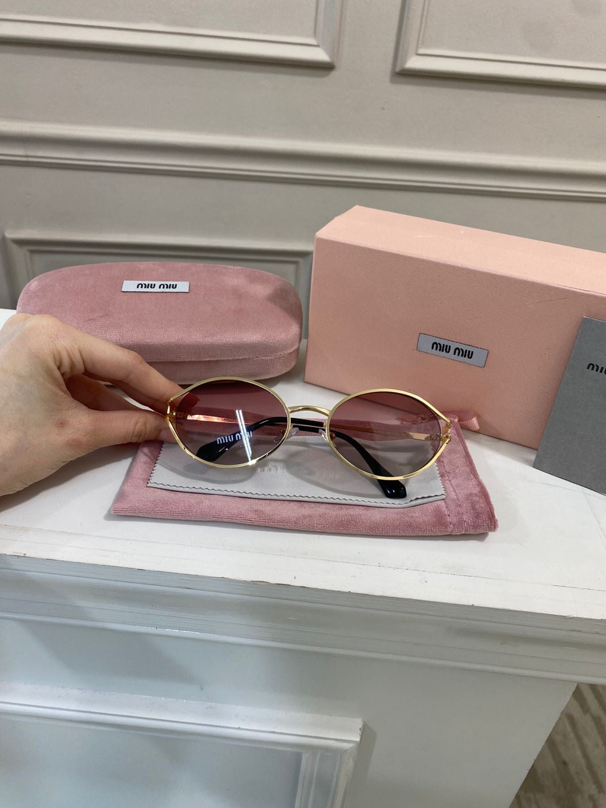 Lentes Miu Miu – Modelo Rosado