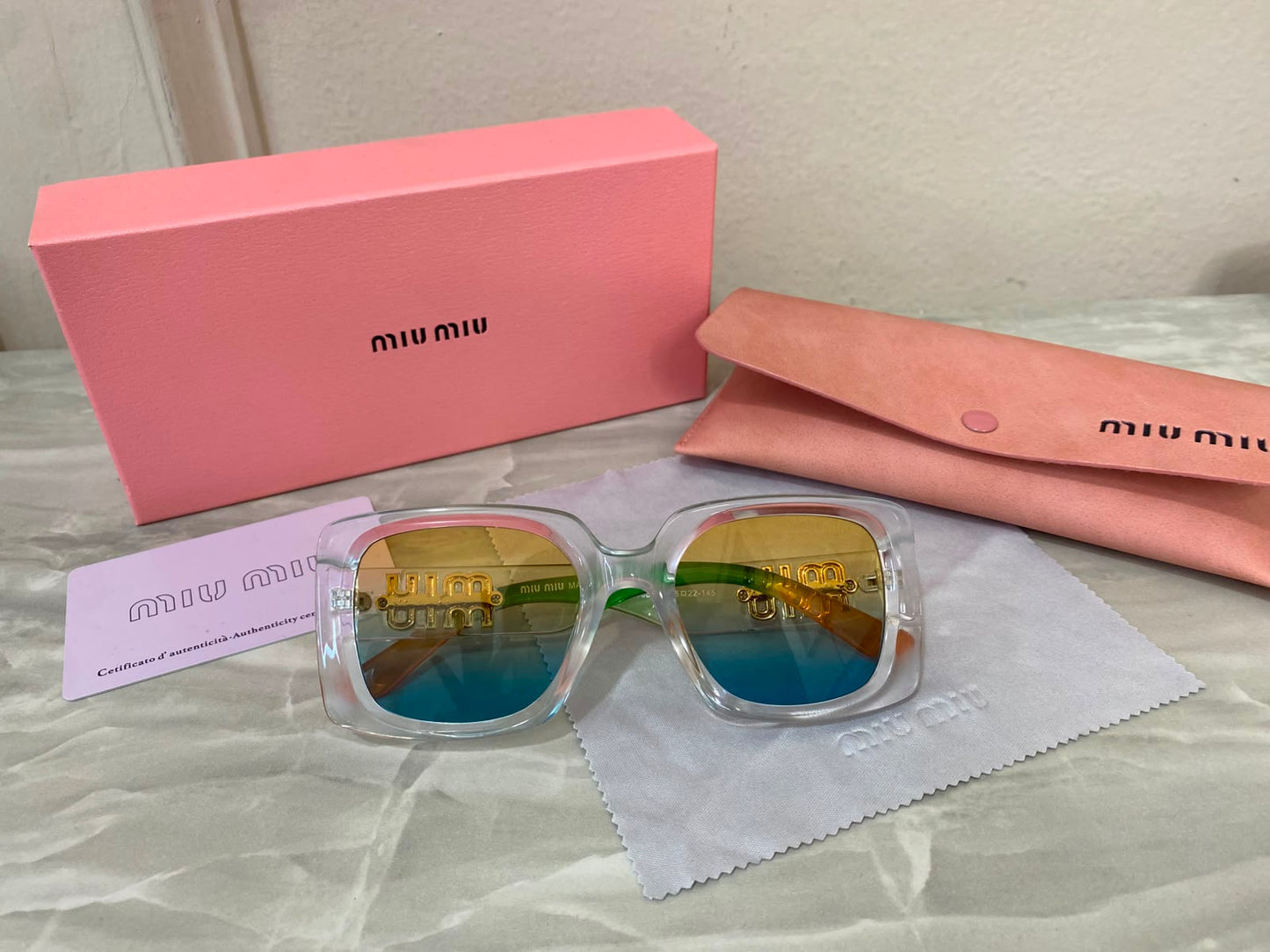 Lentes Miu Miu - Miu Miu California cuadro bicolor