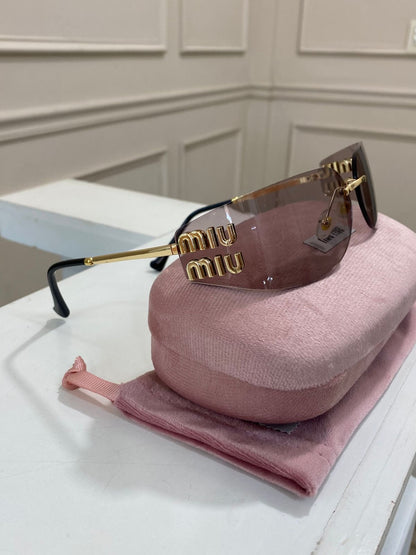 Lentes Miu Miu – curvo rosado