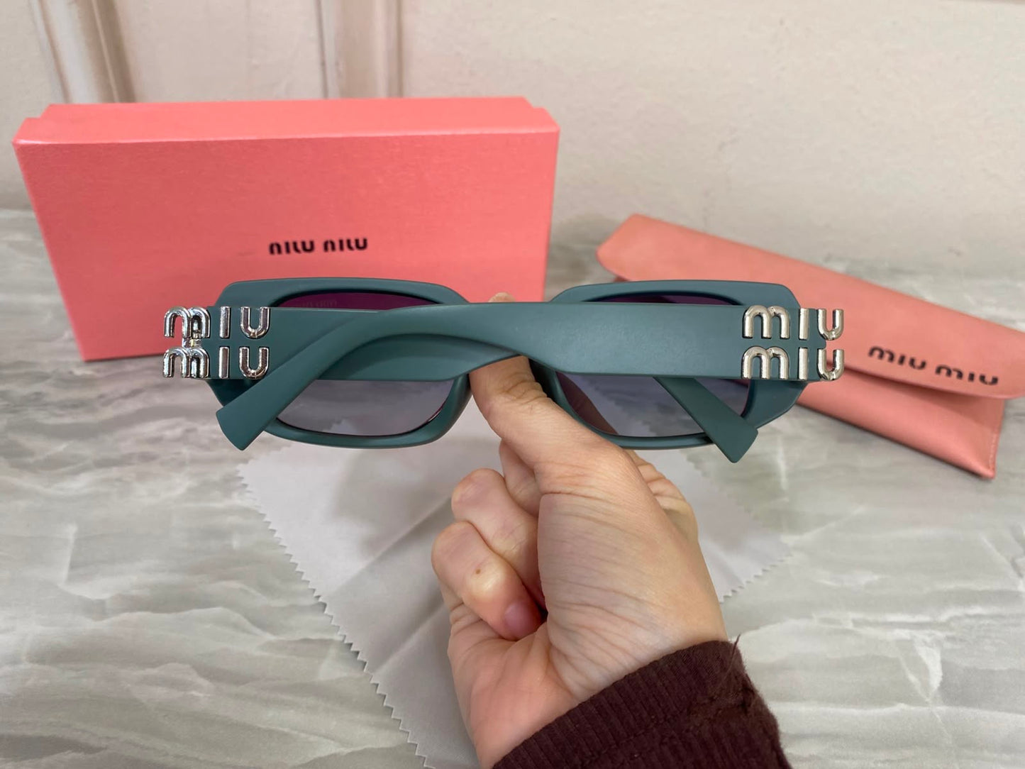 Lentes Miu Miu - Miu Miu Icon verde