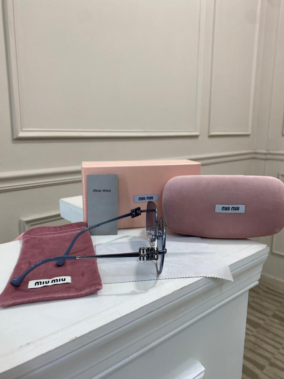 Lentes Miu Miu - Modelo Grande Azul