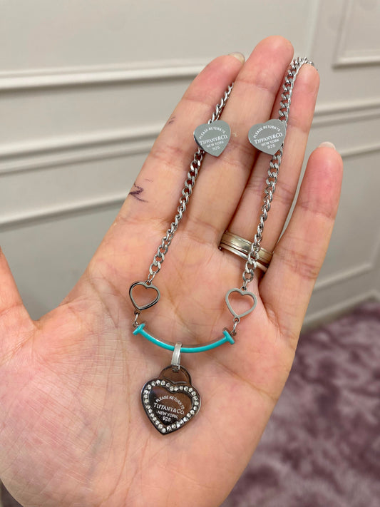 Set Tiffany plata 2 piezas