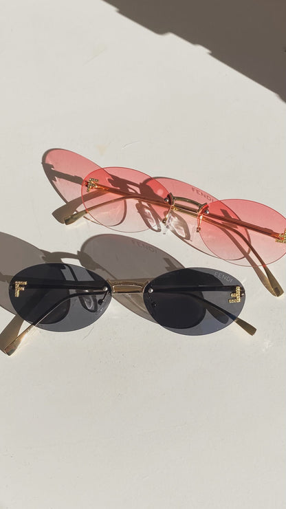 Lentes FENDI - Modelo ovalado Rosa