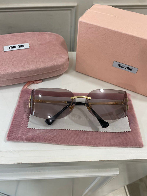Lentes Miu Miu – curvo rosado