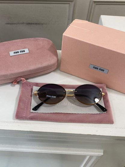Lentes Miu Miu – Modelo Ovalado metal Cafe